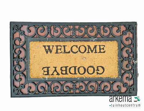 Deurmat welcome/goodbye